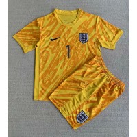 England Jordan Pickford #1 Goalkeeper Replica Home Minikit Euro 2024 Short Sleeve (+ pants)